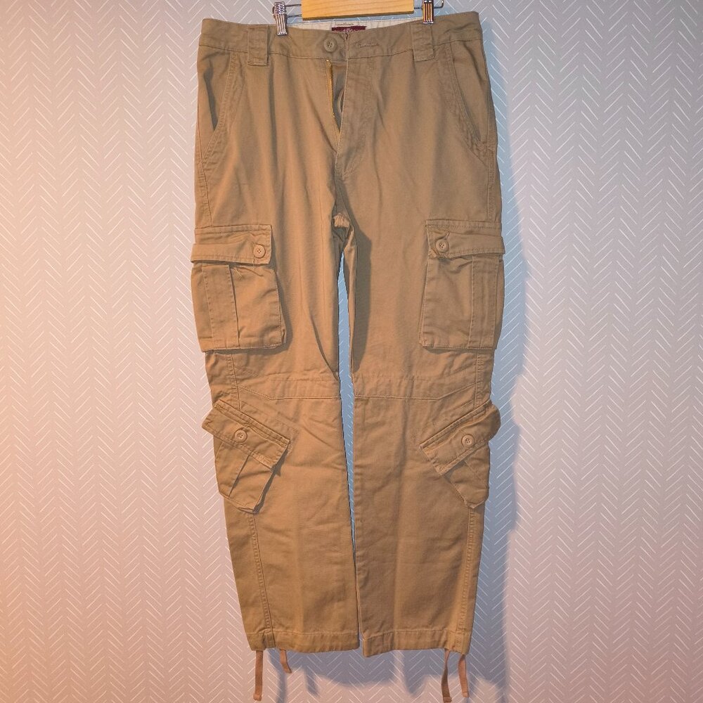 Matchstick work wear cargo pants Khaki denim Size XL/34